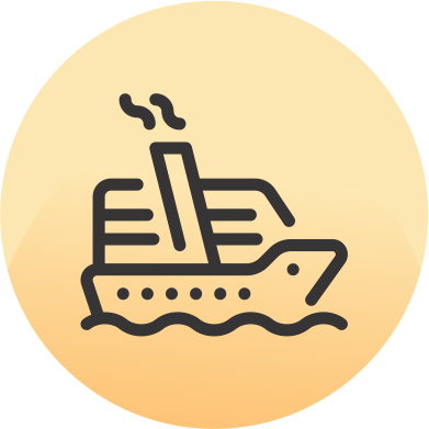 Cruise travel icon